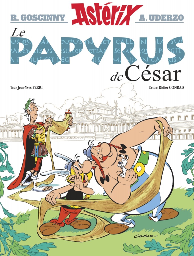 Foto LUSA: 36º livro das aventuras de Asterix and Obelix intituladfo 'O papiro de César. EPA/EDITIONS ALBERT RENE / HO HANDOUT EDITORIAL USE ONLY/NO SALES